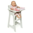 thumbnail image 5 of Doll High Chair with Accessories and Free Personalization Kit - White/Pink/Gingham, 5 of 12