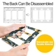 thumbnail image 4 of Yayeee Rocker Switch Wall Plate 3-Gang 6.5"x4.6" Home Decorative Outlet Cover, Floral Lemons, 4 of 6