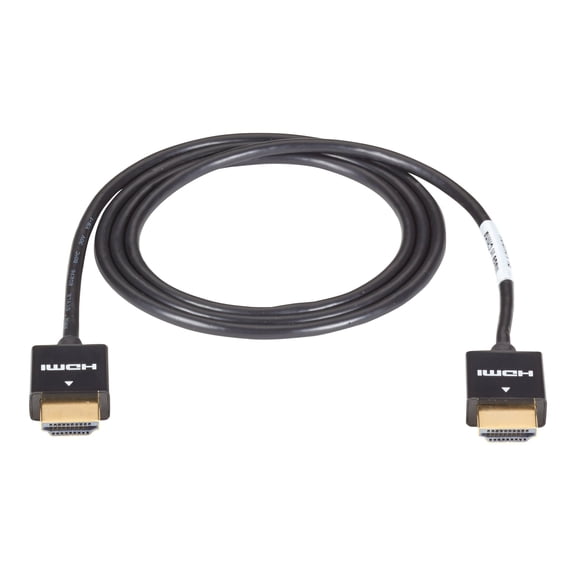 Black Box 3.2ft Slim-Line High-Speed HDMI Cable Black VCSHDMI001M