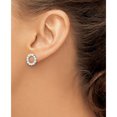 thumbnail image 3 of Sterling Silver Rhodium-Plated 2-2.5Mm Button Fwc Pearl Earrings (Width 12.1) (Length 12.1) - Jbsp, 3 of 5