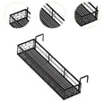 thumbnail image 3 of Colaxi Hanging Railing Planter Shelf Basket, Flowerpot Rack, Balcony Flower Pot Stand Patio Railing Planter Shelf for Fence, Balcony 80cm, 3 of 8