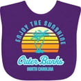 thumbnail image 3 of Inktastic Summer Enjoy the Sunshine Outer Banks North Carolina in Blue Boys or Girls Baby Bib, 3 of 4