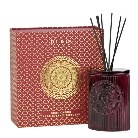 D.L. & Co. Signature Ruby Cassis Oval Diffuser 6.7oz