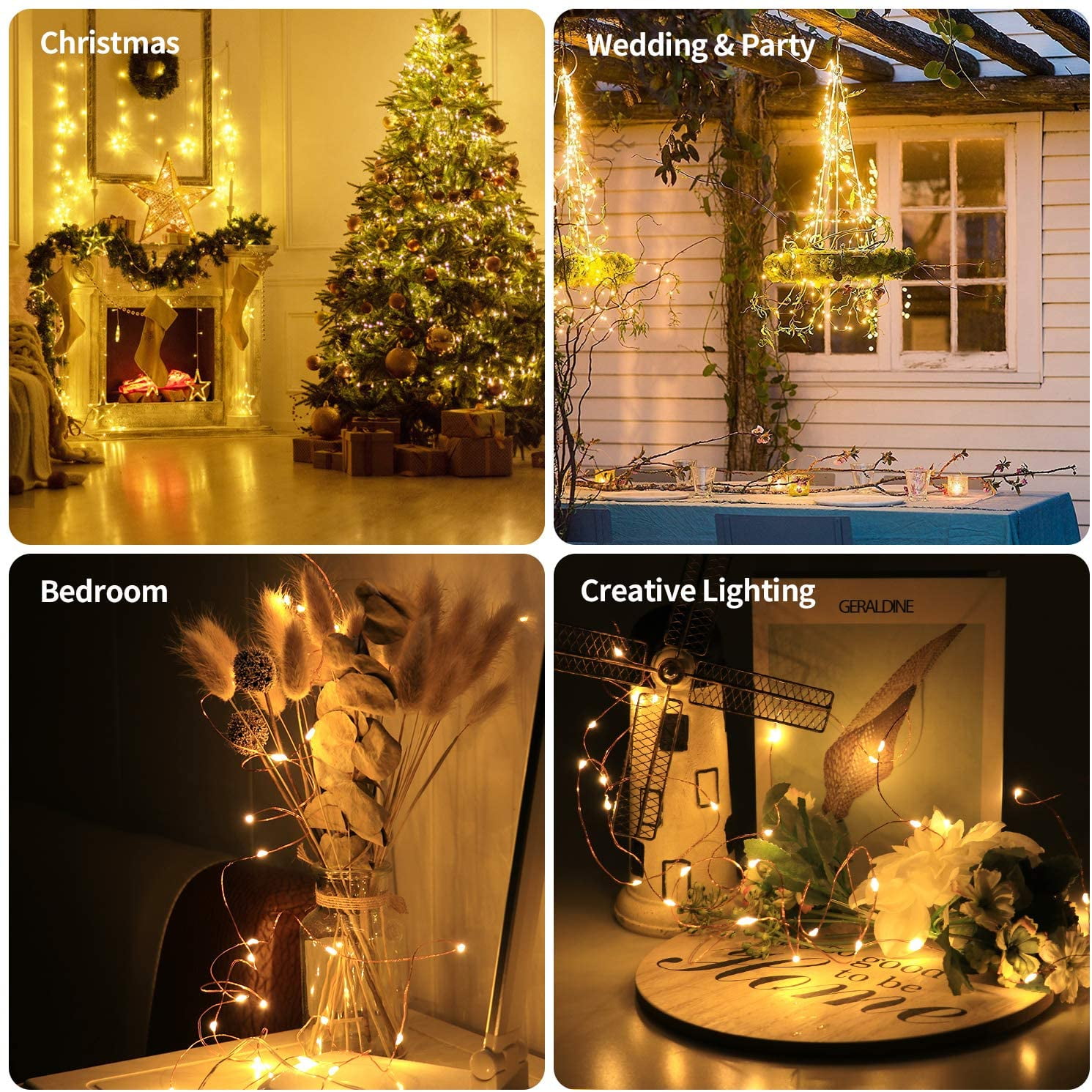100 LED Fairy Lights with Remote Control by Innotree 