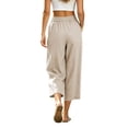 thumbnail image 6 of Drovellove Women's Plus Size Casual Cropped Pants with Pockets – Mid-Rise Straight Leg Summer Shorts, 6 of 6