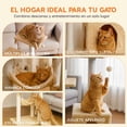 thumbnail image 4 of Mueble Rascador Multinivel con sisal y cueva para Gatos Poli Pets Persa Color Beige Ideal para Espacios Pequeños., 4 of 7