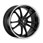 Asanti Black Cast Aluminum Rim AB23 20X9 5X112 G-BLK CHR LIP 25MM, ABL23-20905625BK