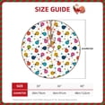 thumbnail image 2 of Xecao Ladybugs And Flowers Pattern Christmas Tree Skirt Round Xmas Tree Mat Base Cover for Holiday Home Decorations-30", 2 of 6