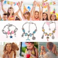 thumbnail image 2 of 91 Pcs brazaletes de Charms Kit de fabricación incluyendo cadenas de serpiente, regalo de bricolaje para niños, joyería de fabricación de suministros para las artes, 2 of 5