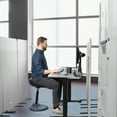 thumbnail image 4 of VIVO Gray 72 x 56 inch Privacy Panel Office Partition, Cubicle Room Divider, 4 of 8