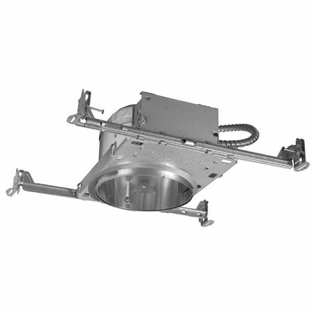 Light New Construction Housing - Four Bros Lighting R6NCSLED-IC/6PK Shallow New Construction LED Recessed Can Light - 6 Inch - IC Airtight Housing - Pack of 6