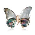 thumbnail image 1 of Broche de conchas, broche de mariposa de la colección de conchas vintage, exquisito broche de insectos femenino, 1 of 5