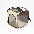 thumbnail image 1 of Lishi Portable Hands-Free Pet Drying Box: Efficient Puppy Dryer Cage with PVC Net for Cats, Dogs - Transparent, 1 of 5