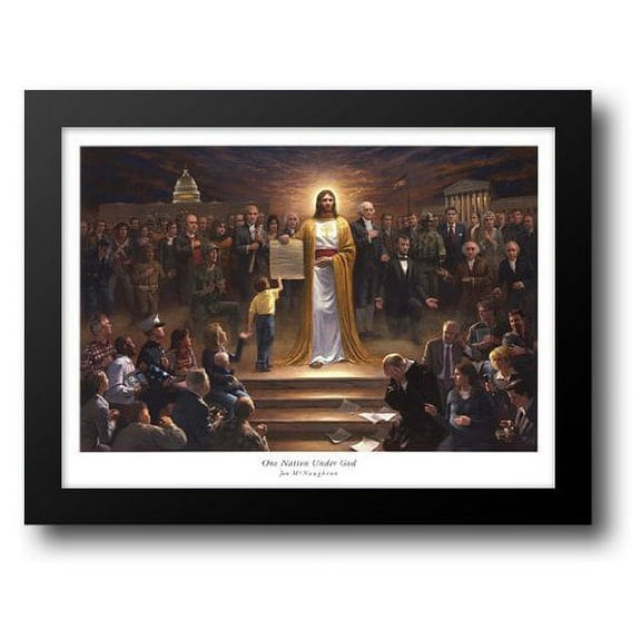 FrameToWall - One Nation Under God 30x23 Framed Art Print by McNaughton, Jon