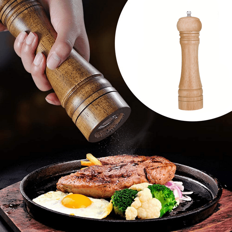 Salt and Pepper Mills Pepper Mill with Strong Adjustable Grinder