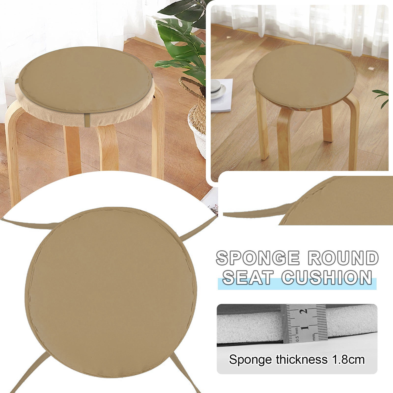 Coussin Tabouret Télescopique - Noir, Imperméable - Pour Jardin, Camping, Pêche