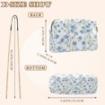 thumbnail image 4 of FORMRS Women Crossbody Purse with Chain Strap Vegan Leather Shoulder Handbag, Forget Me Not, 4 of 7