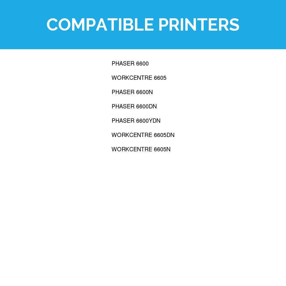 LD Compatible Replacement for Xerox Phaser 6600 / WorkCentre 6605 High Capacity Toner Cartridges: 2 106R02228 Black, 1 106R02225 Cyan, 1 106R02226 Magenta, 1 106R02227 Yellow - image 3 of 7