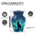thumbnail image 2 of Yatskia Cat with Blue Butterflies Mini Memorial Keepsake Urns for Human Ashes Adult Mother and Father, Little Funeral Urn for Ashes Adult, (Classic Pack of 4, 3 Inch), 2 of 2