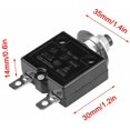 thumbnail image 5 of Disyuntor 5A 8A 10A 15A 18A 20A 30A Interruptor de reinicio térmico opcional, 125-250 V CA 50 V CC Protección contra sobrecarga de corriente Disyuntor de botón pulsador (15 A), 5 of 5