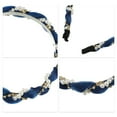 thumbnail image 4 of Unique Bargains Rhinestone Pearl Wrap Fabric Headband Faux Pearl Headband Women Hairband Navy Blue, 4 of 7