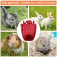 thumbnail image 2 of Rabbit Hay Feeder Feeding Bag Hanging Animals Chinchilla Pouch Waterproof for Cage Red, 2 of 7
