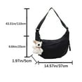thumbnail image 4 of gcong Stylish Large Cord Shoulder Bag for Women Design Crossbody Purse Travel Work Accessory, 4 of 7