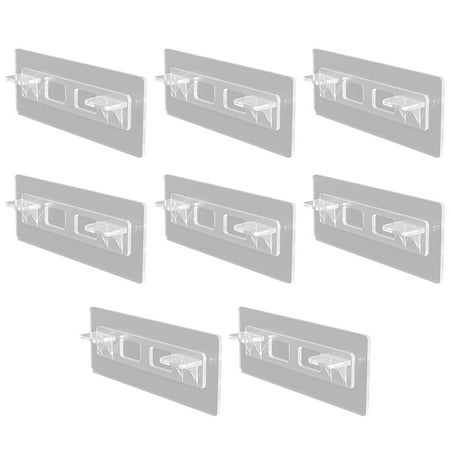 

Profit Shelf Support Holders Free-punching Removable Rack Pegs Plastic Wardrobe Partition Brackets Cabinet for Bathroom Bedroom No.11