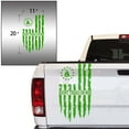 thumbnail image 2 of Dont Tread On Me Gadsden Flag Distressed American USA US Flag Truck Tailgate Vinyl Decal Compatible with most Pickup Trucks 1776 Betsy Ross Flag Decal (11" x 20", Yellow Green), 2 of 8