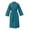 Dark Green, variant on Luxury Waffle Weave Kimono Robe Ultra Soft Cotton Blend Bathrobe with Belt and Pockets, Unisex, Black