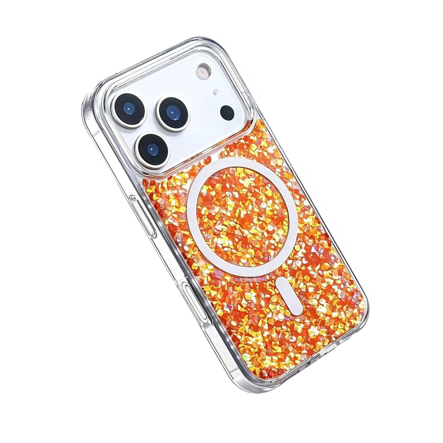 Magsafe Glitter Case for iPhone 17 Pro - Orange