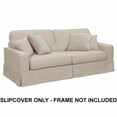 thumbnail image 3 of Sunset Trading Americana Replacement Slipcover Only for Box Cushion Track Arm Sofa | Linen, 3 of 4