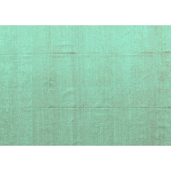Ahgly Company Indoor Rectangle Abstract Turquoise Blue Modern Area Rugs, 5' x 7'