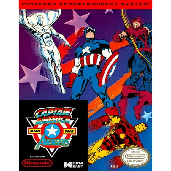 Restored Captain America and The Avengers (Nintendo NES, 1991) Marvel Game (Refurbished)