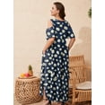 thumbnail image 2 of VEPKUL Fashion Women's Plus Size Summer Cold Shoulder Sundress Casual Long Maxi Dresses, 2 of 8