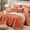 Burnt Orange-Queen, variant on Navy Queen Bed-in-a-Bag 7-piece Pre-washed Crinkled Texture All Season Bedding Set