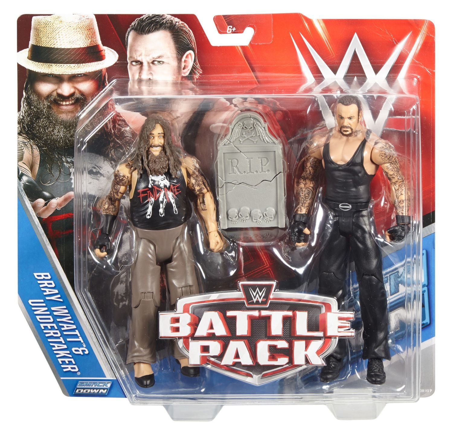 WWE Battle Bray Wyatt and Undertaker Figures, 2-Pack
