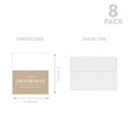 thumbnail image 5 of Koyal Wholesale Groomsmen Wedding Day Gift Cards with Envelopes set of 8 Kraft Brown On My Wedding Day Cards, 4 x 6-In, 5 of 5