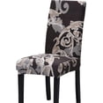 thumbnail image 2 of Modern Stretch Dining Chair Covers Removable Washable Spandex Slipcovers for High Chairs Kitchen, Dining Room, Hotel, Ceremony 2/4/6PCS Chair Protective Covers (Dark Grey, SET of 4), 2 of 3