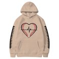 thumbnail image 3 of MHFRRA Sudadera con Capucha para Hombre, con Estampado de Fútbol, Informal, Holgada, Cómoda y Cálida para Uso Diario En Otoño E Invierno Caqui, 3 of 3