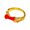 Red, variant on Men's and Women's Stainless Steel Drop Oil Dainty Resilience Growth Rising Higher and Higher Ring Blue Size 9