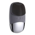 thumbnail image 1 of Mini Portátil Portátil Facial Limpieza Cepillo Masajeador de silicona Herramienta 5 Engranajes Ajustable Cara Lave Por Pe Removedor Casa Viajar Gray Inevent CE005081-03B, 1 of 7