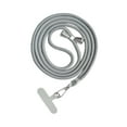 thumbnail image 2 of Cordón para teléfono, correa de seguridad para teléfono, bandolera antipérdida, correa de seguridad universal Gris claro, 2 of 9
