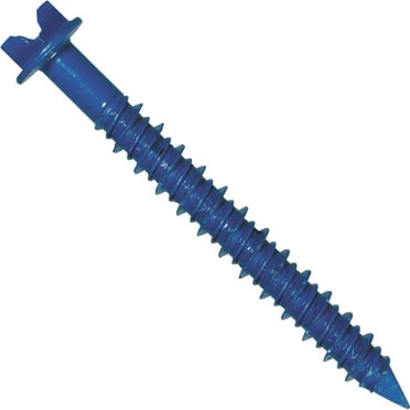 Hillman 1/4 In. x 2-3/4 In. Slotted Hex Washer Tapper Concrete Screw (12 Ct.)