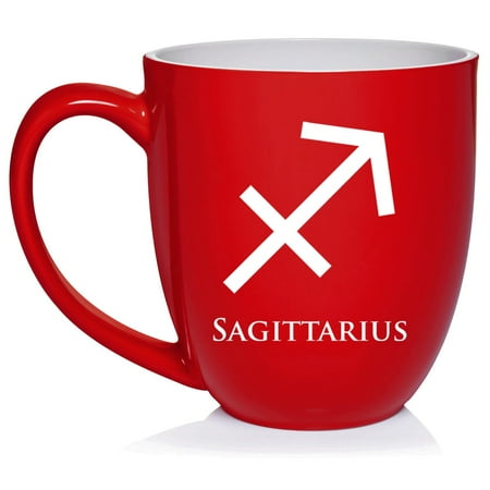 

Sagittarius Zodiac Horoscope Ceramic Coffee Mug Tea Cup Gift (16oz Red)