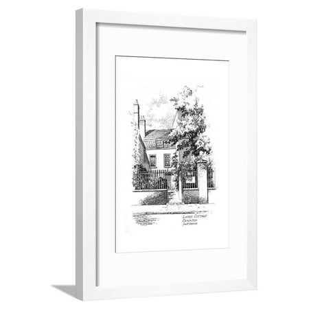 Metal Wall Art Edmonton Charles Lamb's Cottage, Church Street, Edmonton, London, 1912 Framed Print Wall Art By Frederick Adcock ()