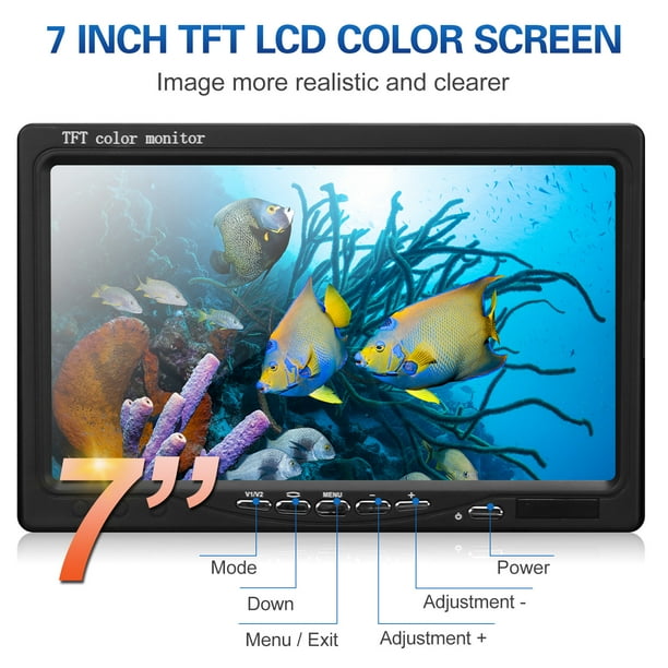 Babominimer Caméra Sous-marine Portable Grand Angle Vision Nocturne Infrarouge Détection D'élevage Sous-marine 4,3 Pouces écran IPS Pour Glace, Rivière Et Bateau (IPS + 30 Mcaméra