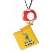 Nintendo Super Mario Bros. Red Mushroom & Luigi Cell Phone Charm Keychain