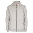 thumbnail image 6 of Tommy Jeans Regular Fleece Zip Hoodie, Grey, 6 of 6