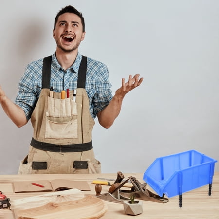 Masteelf Plastic Nesting Storage Bin Box for Hardware Screws Tools – Nesting Shelf Organizer Box